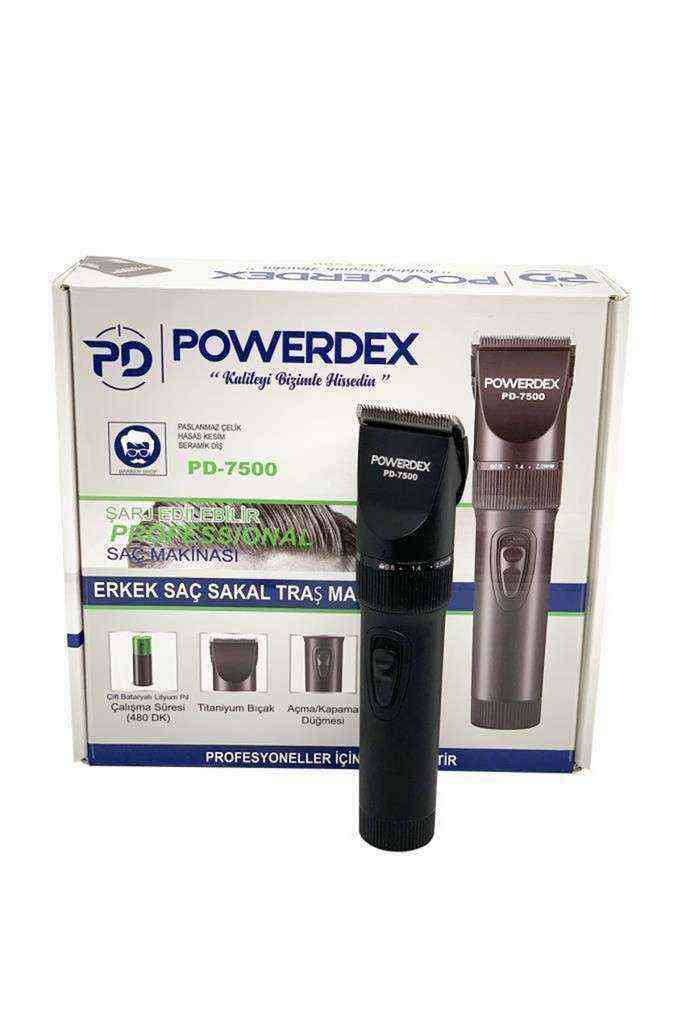 Powerdex PD-7500 Şarjlı Profesyonel Çift Bataryalı Traş Makinesi