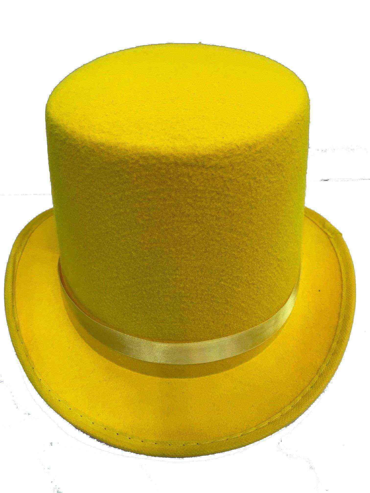 Yetişkin Sihirbaz Fötr Şapka Sarı Renk