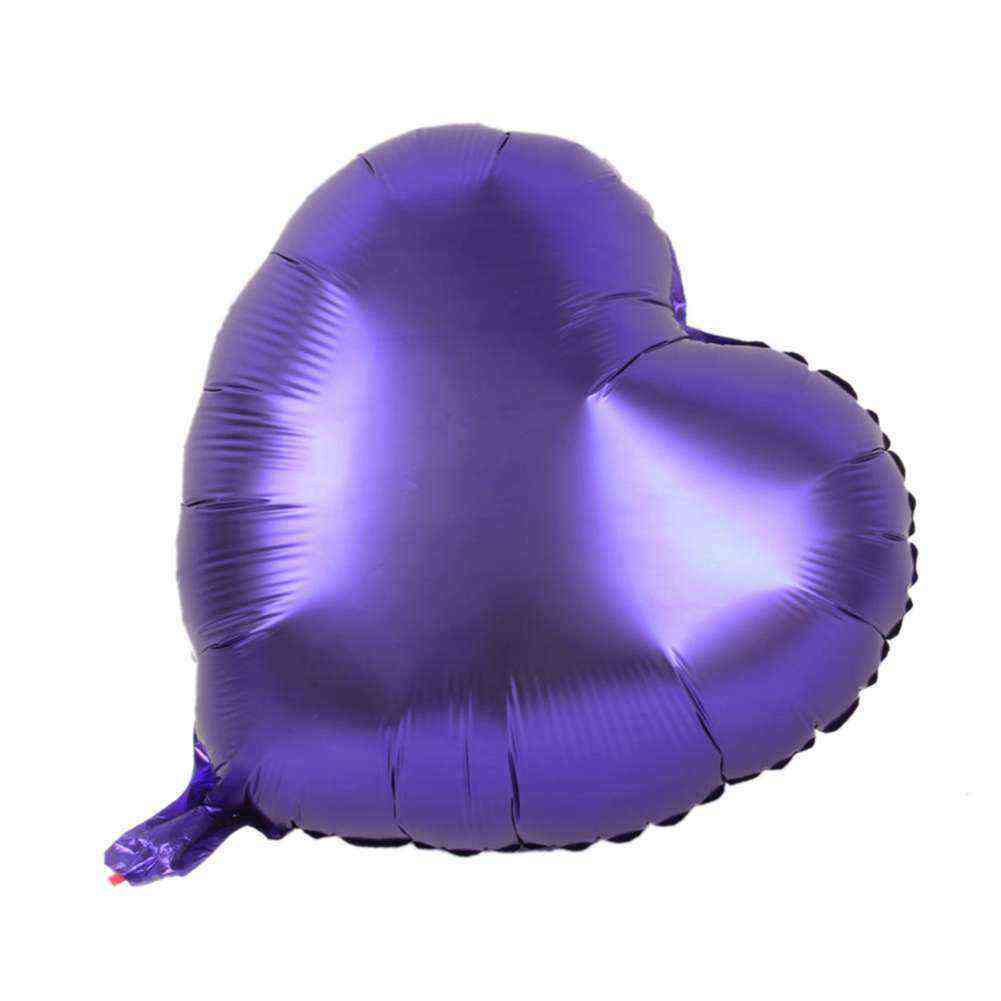 Kalp Balon Folyo Mor 60 cm 24 inç