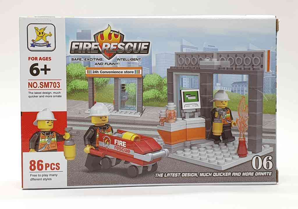 Lego İtfaiye Seti 86 Parça - İtfaiye İstasyonu - SM703-06