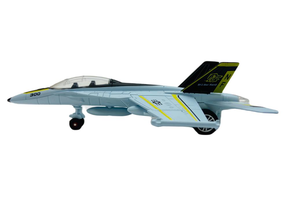 Sesli Işıklı Metal Savaş Uçak - HW777-18-Açık Mavi